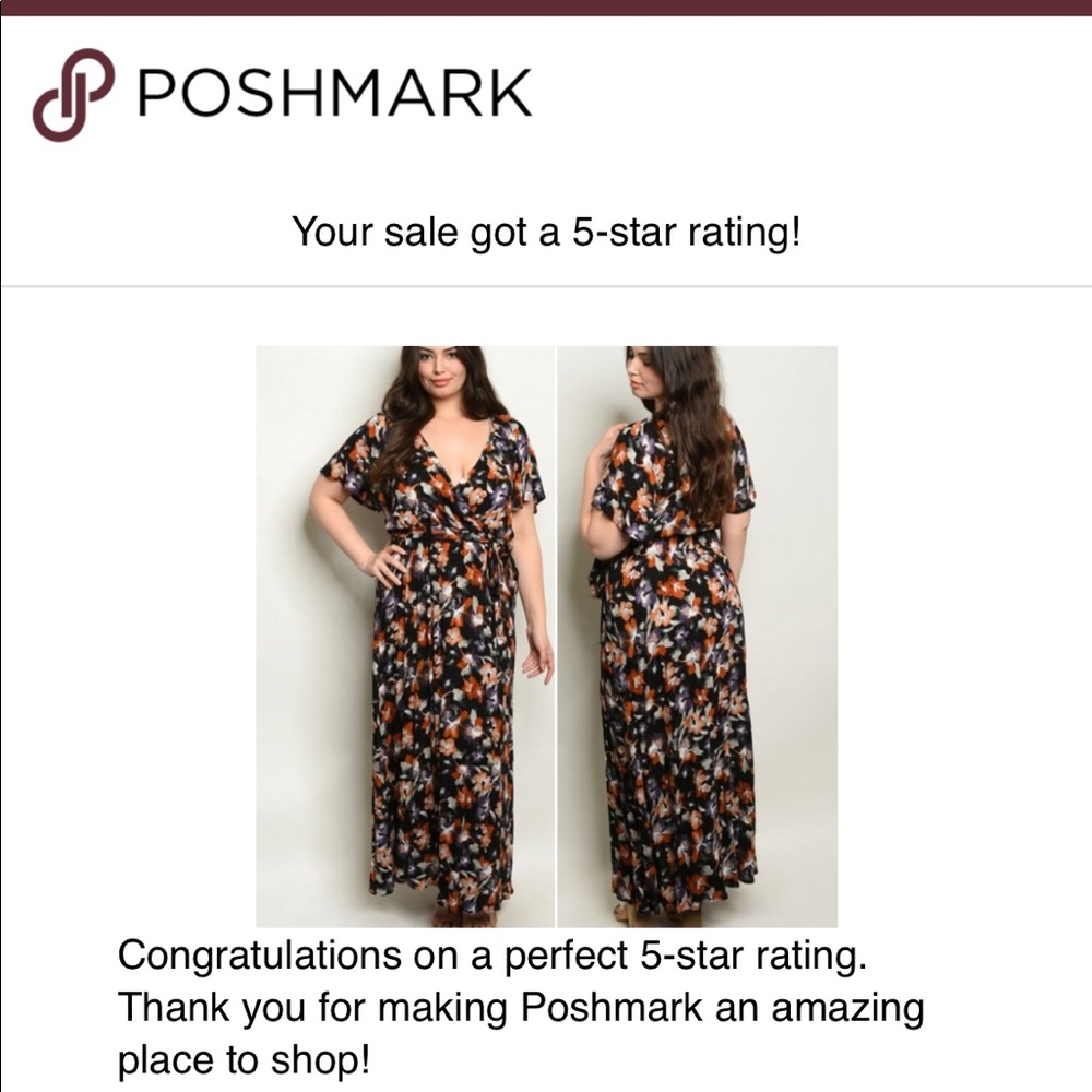 BLACK FLORAL MAXI! - Picture 7 of 7